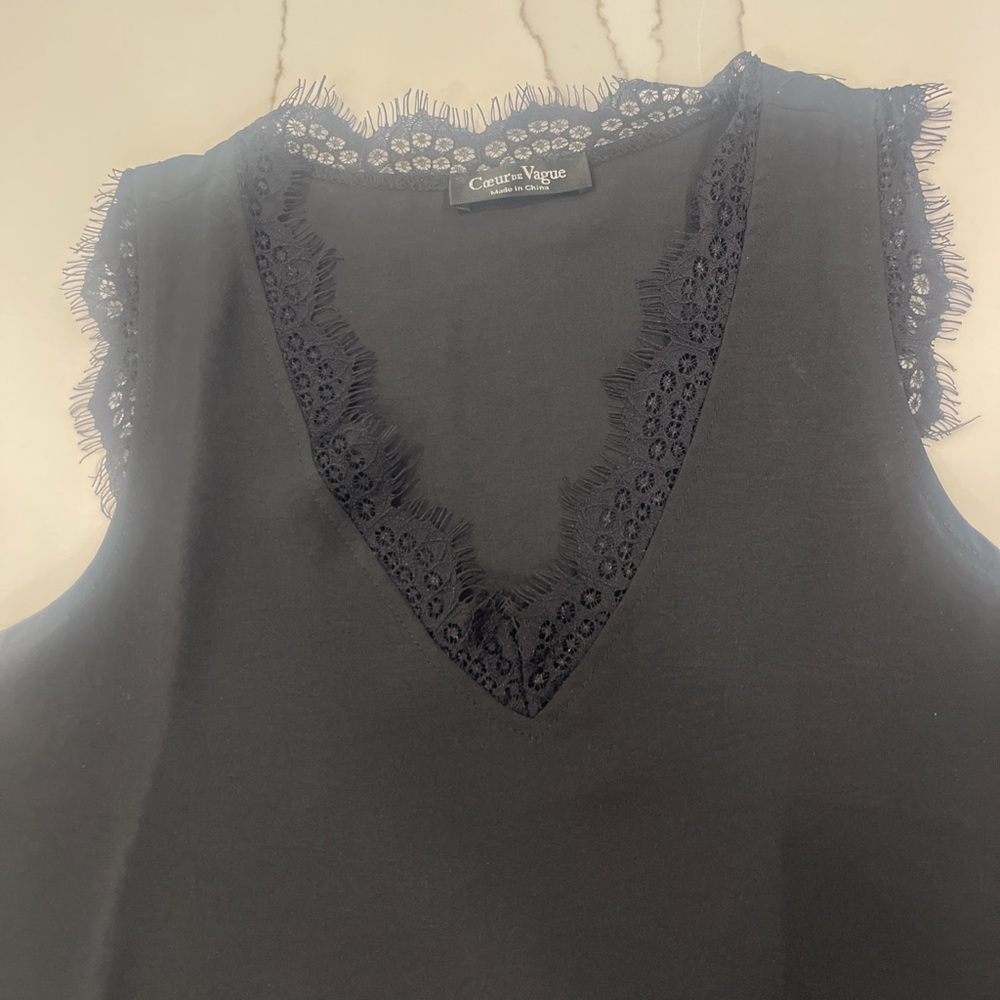 Black lace top